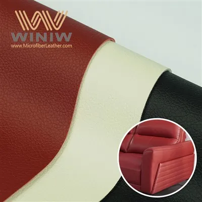 실내 장식을위한 지속 가능한 비건 PU 합성 가죽 직물